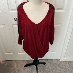 DKNY size XL red top